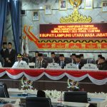 Bupati Lampung Utara Sampaikan Visi Misi dalam Rapat Paripurna